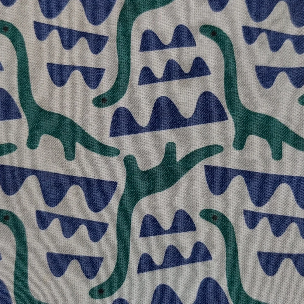 Hanna Andersson 3T Dinosaur Long Sleeve Playground Dress with Pockets - Picture 4 of 7